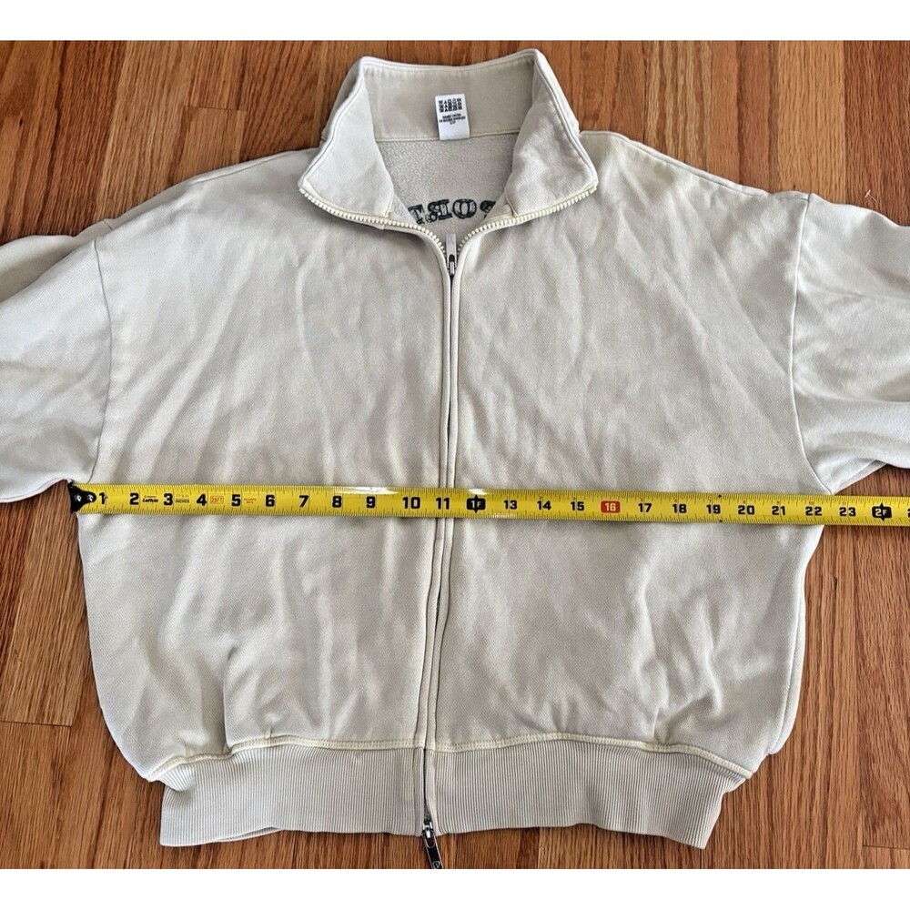 Victoria Secret Sweatshirt Women's Small PINK Sports Club Ivy Fleece Yellow Zip - Picture 4 of 11